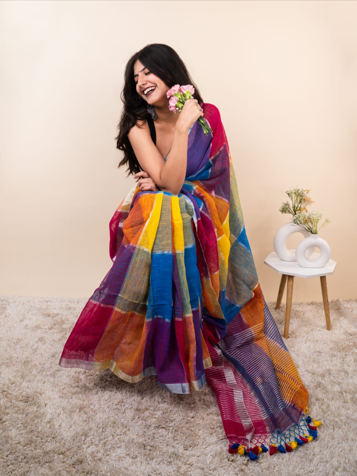 Premium Linen Sarees